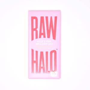 Raw Halo Vegan Organic Raw Chocolate Mylk & Pink Himalayan Salt 70g bar