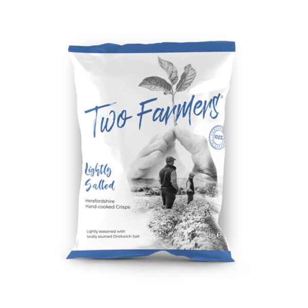 Two Farmers Plastic Free Lightly Salted Herefordshire Crisps