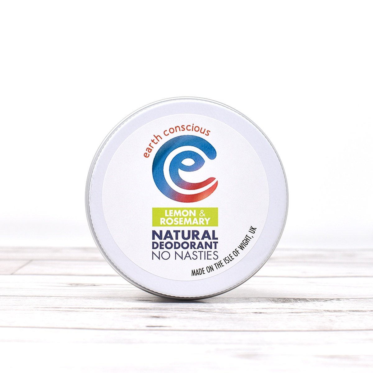 Natural Deodorant Tin - Lemon & Rosemary - Earth Conscious