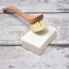 Eco Living Wooden Plant Bristle Dish Brush With Dish Soap