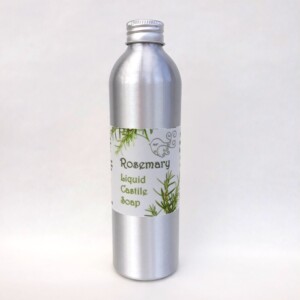 Little Blue Hen Rosemary Castile Soap , liquid soap, vegan-friendly, palm-oil-free, natural, plastic-free, recyclable