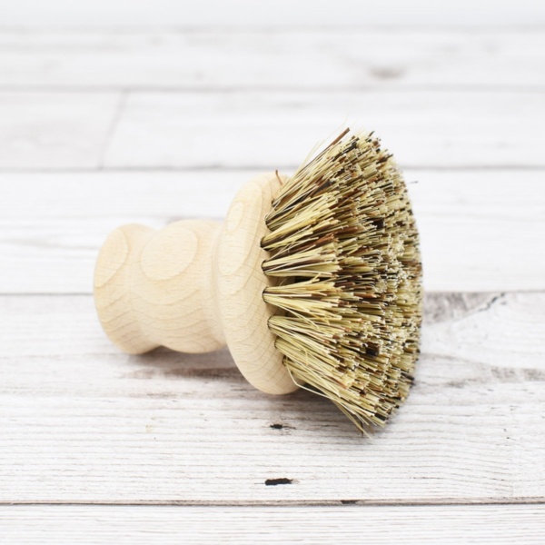 Eco Living Wooden Pot Brush Side View