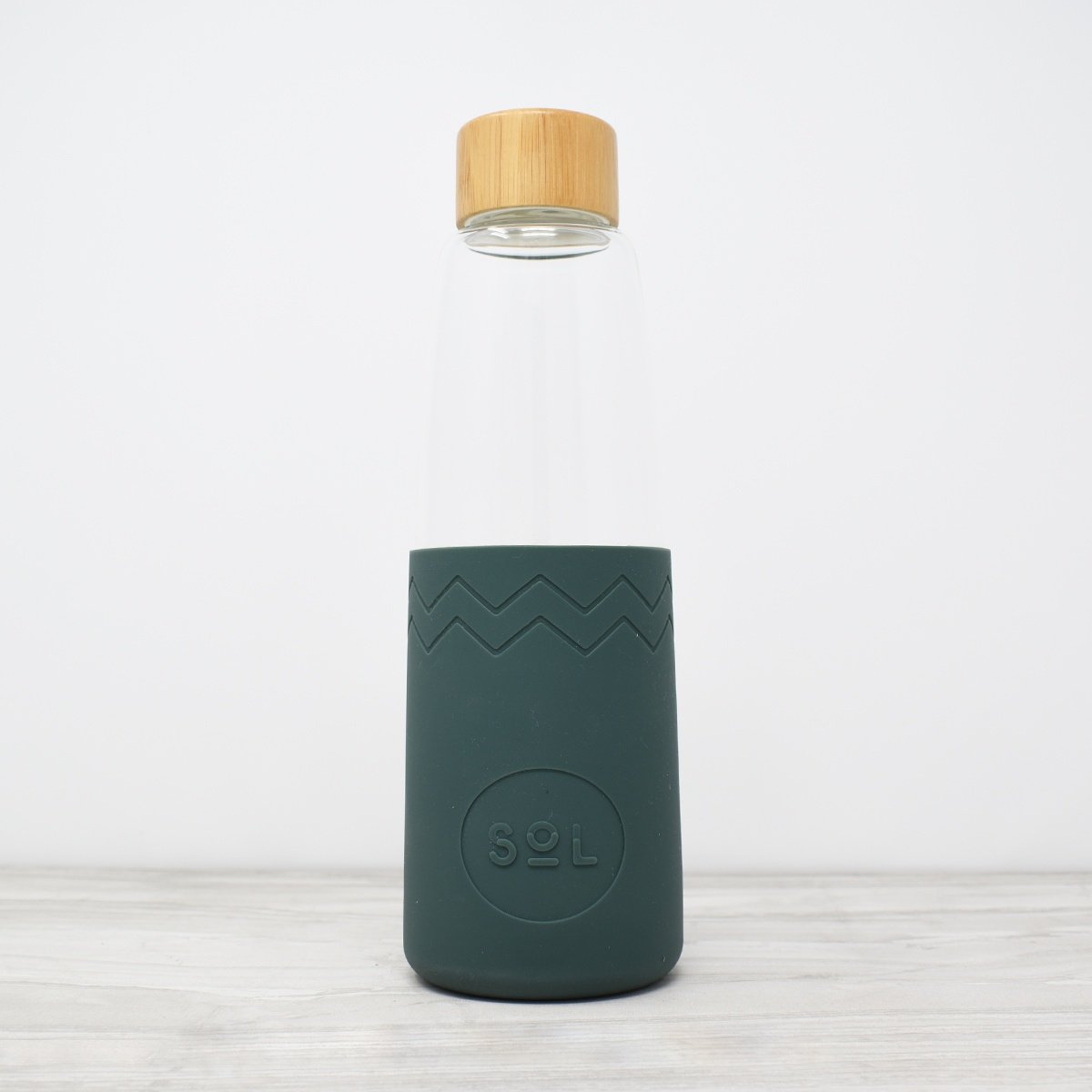 SoL Deep Sea Green Glass Water Bottle Set 850ml