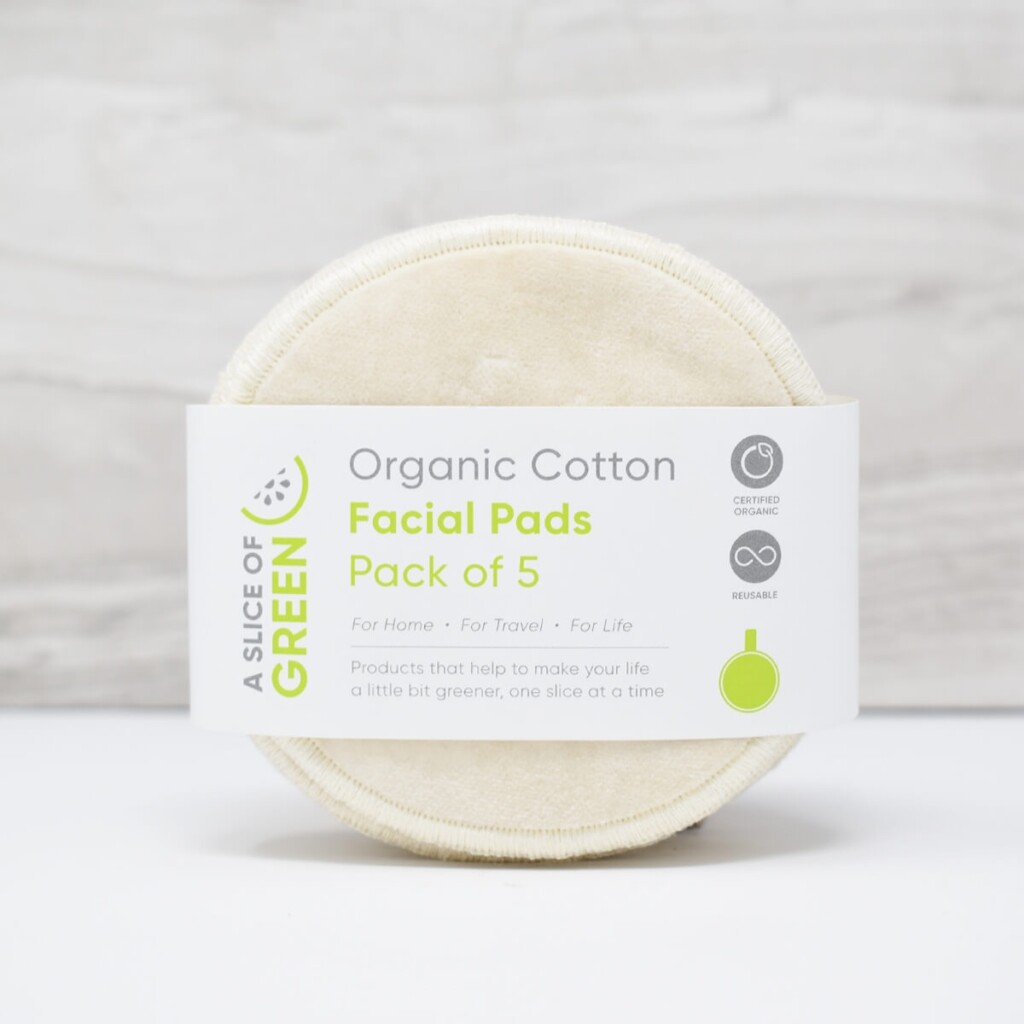 Organic Cotton Facial Pads (5pk) A Slice of Green Peace With The Wild