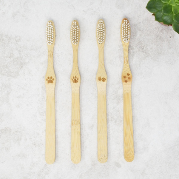 bambaw, Bamboo Toothbrush Soft Bristles, pack of 4, family pack, toothbrushes, biodegradable,