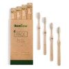 Bamboo Toothbrush Soft Bristles - 4 Pack