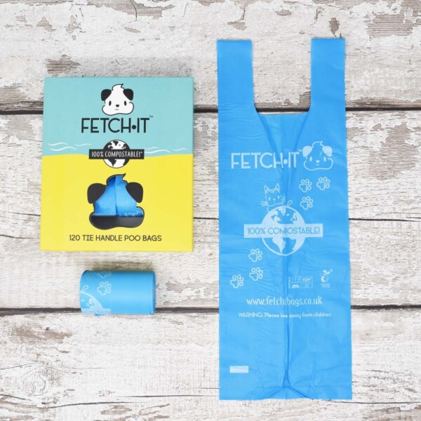 Fetch It Compostable Dog Poop Bags Ocean And Box