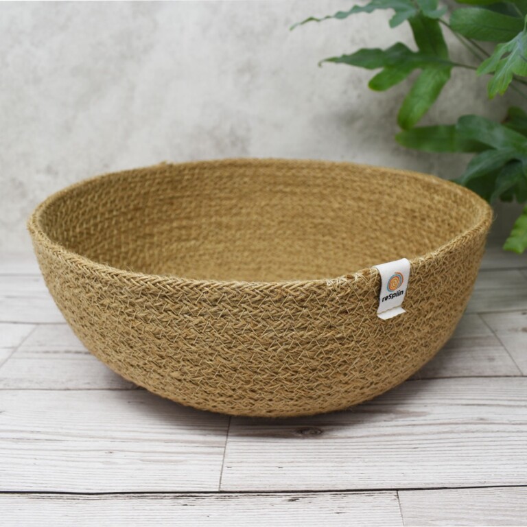 ReSpiin Large Jute Basket Natural