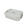 A Slice of Green Rectangle Leak Resistant Stainless Steel Lunch Box With Lid Closed