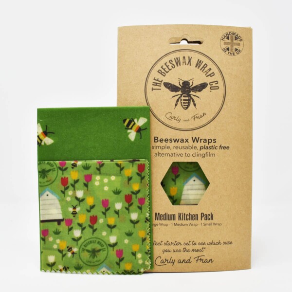 The Beeswax Wrap Co Beeswax Wraps Medium Kitchen Pack Land Print