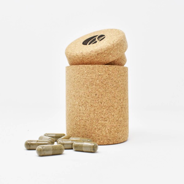 BioVitamin Multivitamins Cork Bottle Open Showing Vitamin Tablets