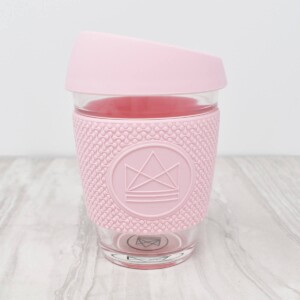 Neon Kactus Pink Glass Coffee Cup