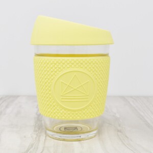 Neon Kactus Yellow Glass Coffee Cup