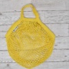 Turtle Bags Yellow Short Handle Organic Cotton String Bag