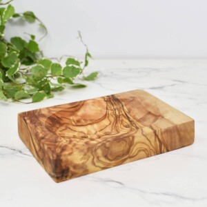 Eco Living Rectangle Olive Wood Soap Dish