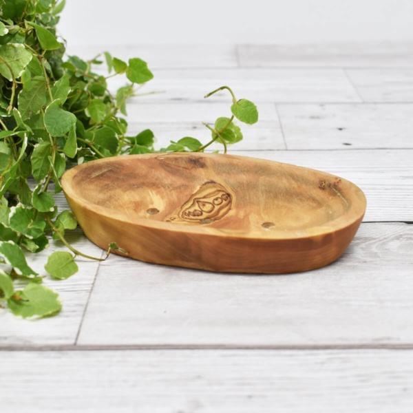Eco Living Oval Olive Wood Soap Dish
