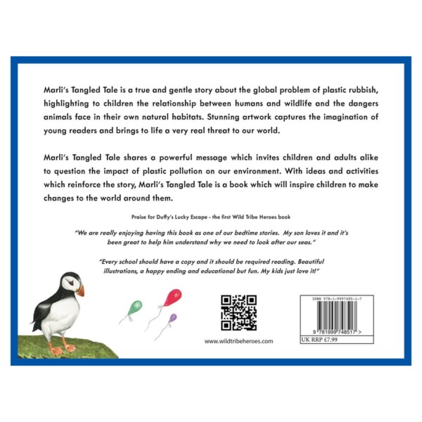 Wild Tribe Heroes Marli’s Tangled Tale Sustainable Children's Book Back Cover