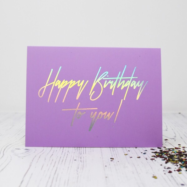 A Beautiful Weirdo Happy Birthday Eco Glitter Greetings Card