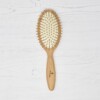 Eco Living Oval Bamboo Hairbrush With Wooden Pins
