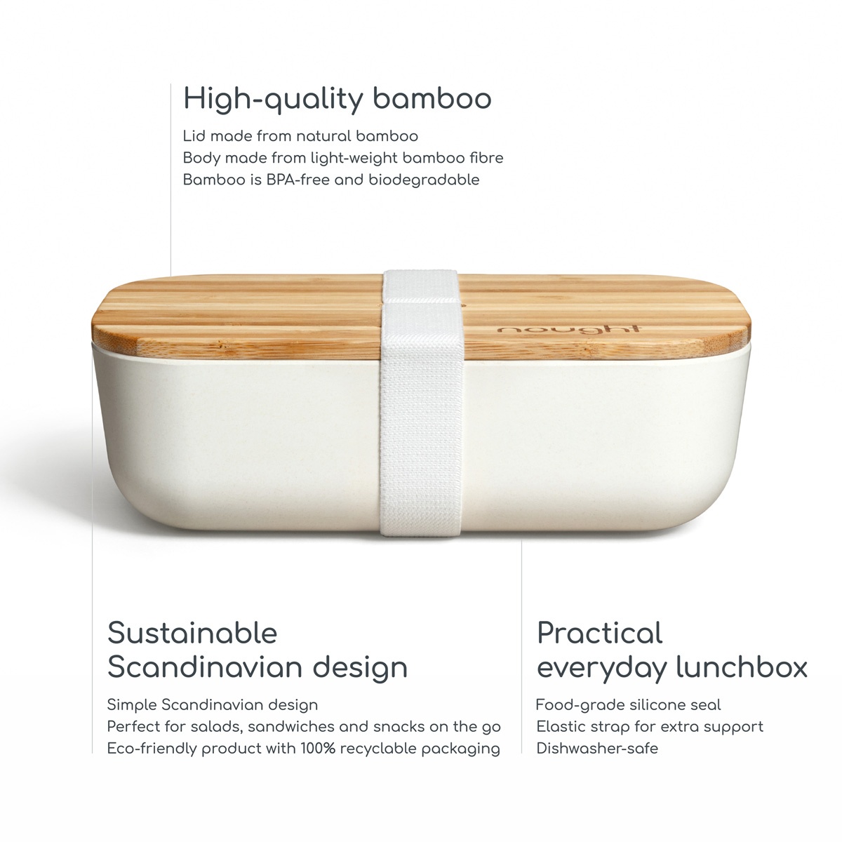 Single Layer Lunch Box With Bamboo Lid Microwaveable Bento - Temu