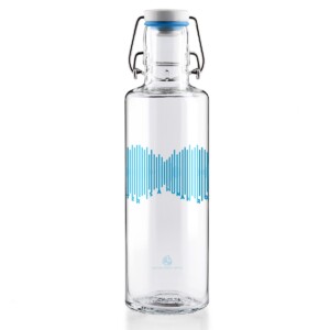 Soul Water is a Human Right Glass Water Bottle
