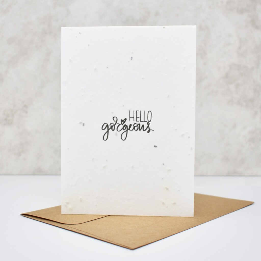 Seed Paper Greeting Card 'Hello Vida Natural