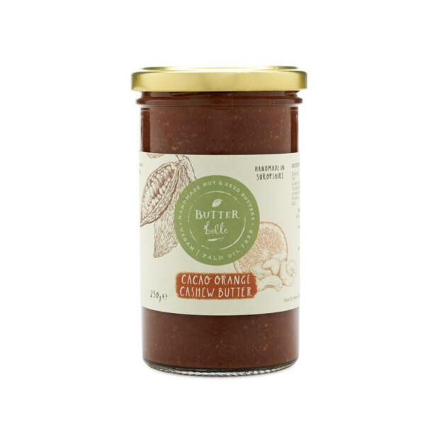 Butterbelle Handmade Cacao Orange Cashew Butter