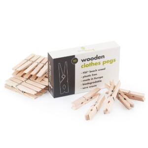 Eco Living Wooden Clothes Peg