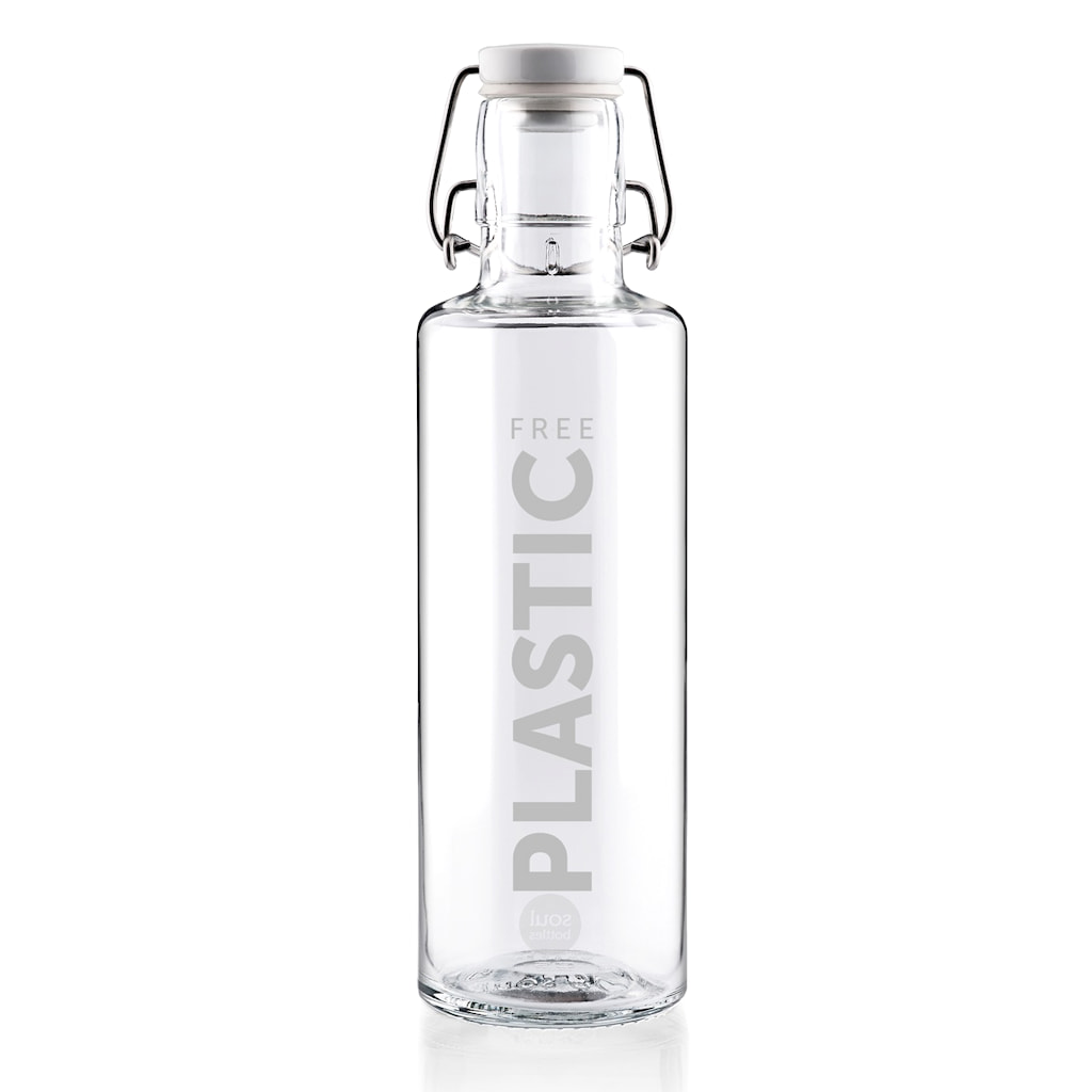 Soul bottle plastic free glass water bottle 600ml