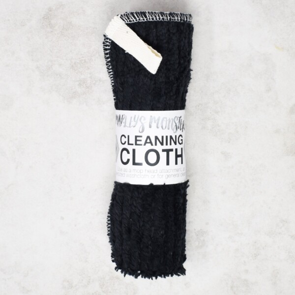 Cotton Chenille Cleaning Cloth - Black