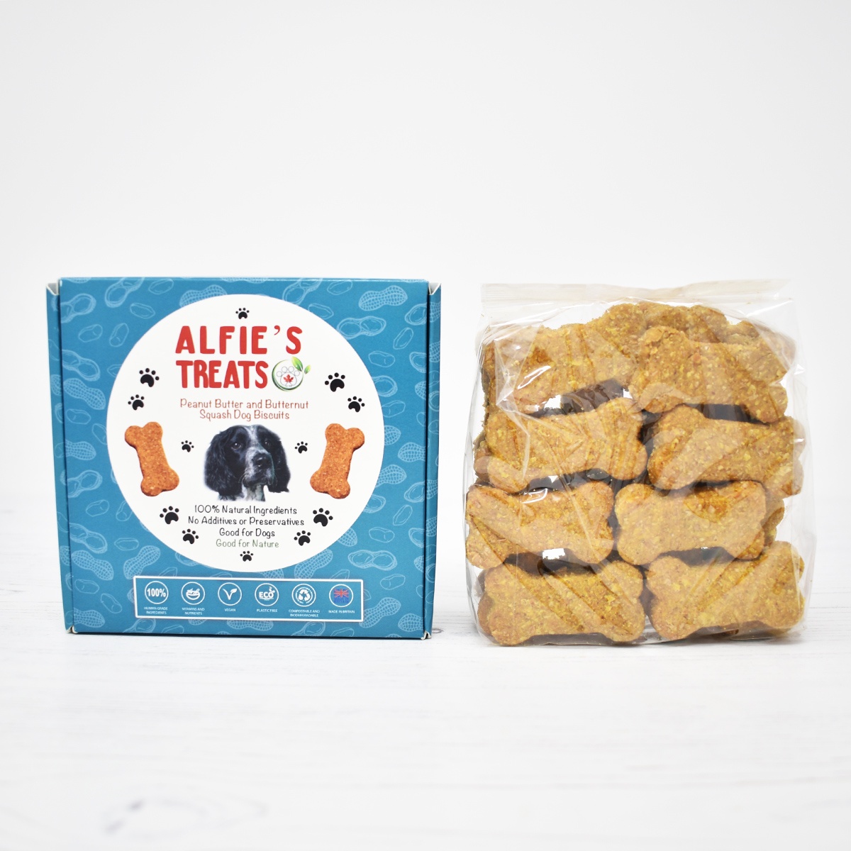 Dog Biscuits Peanut Butter & Butternut Squash 200g Peace With The Wild