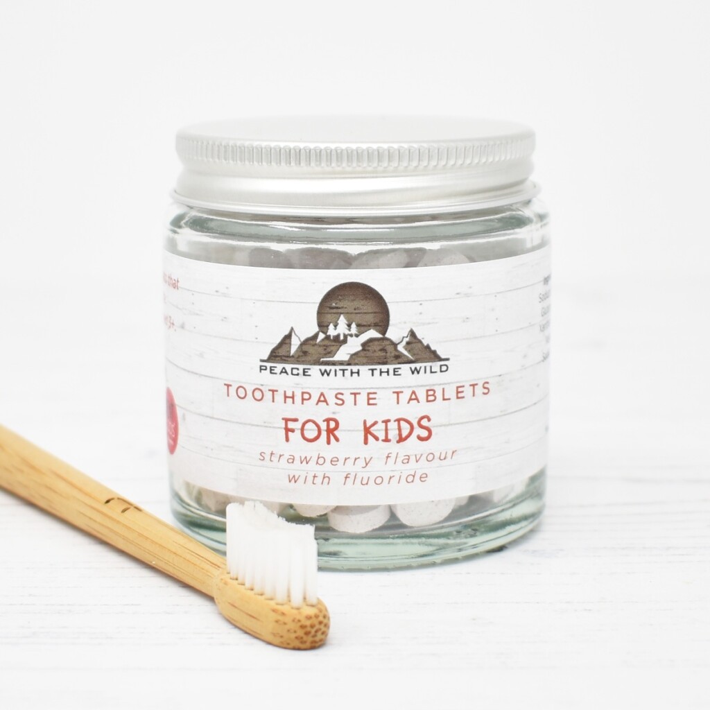 Strawberry Toothpaste Tablets Kids With Fluoride Peace With The Wild