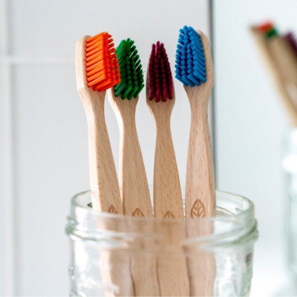 100% Plant-Based Beech Wood Toothbrush - Medium Bristles