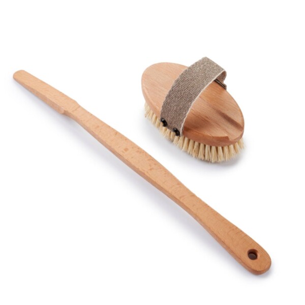 Wooden Bath Brush with a Replacement Head - Image 2