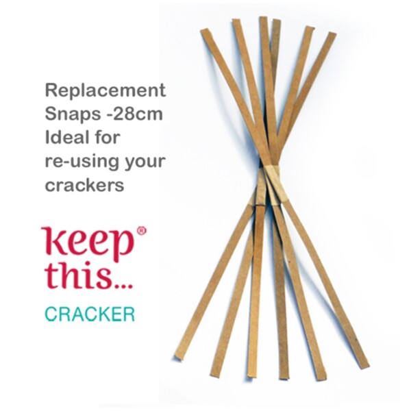 Reusable Eco Crackers Christmas White Jewel - 6 Pack - Image 4