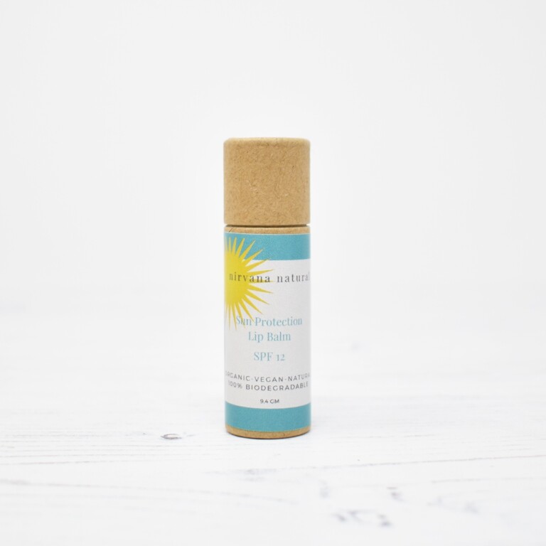 Organic Sun Protection Vegan Lip Balm SPF 12 10g Nivarna Natural