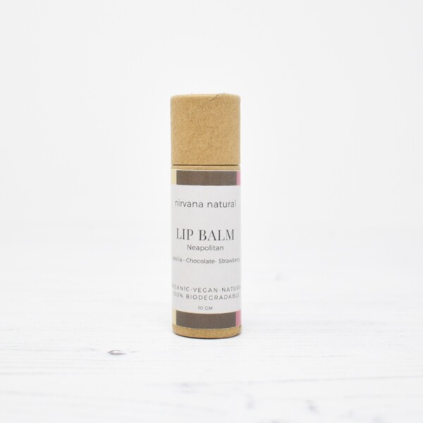 Organic Neapolitan Vegan Lip Balm - 10g
