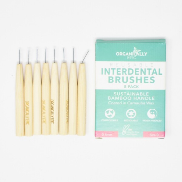 Bamboo Interdental Brushes - 8 Pack