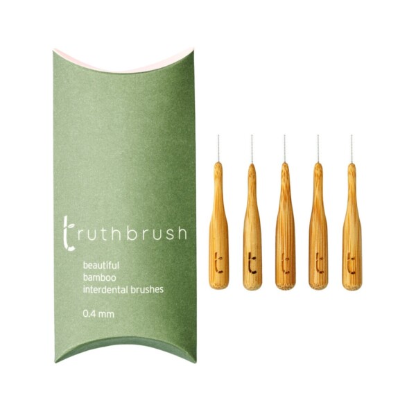 Bamboo Interdental Brushes 0.4mm - 5 Pack
