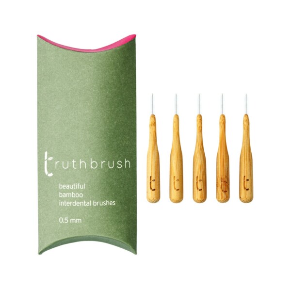 Bamboo Interdental Brushes 0.5mm - 5 Pack