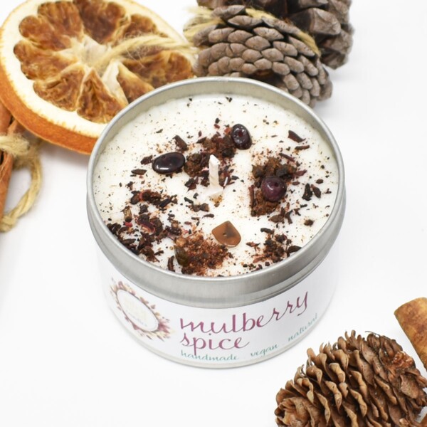 Mulberry Spice Soy Wax Candle - 100ml - Image 2