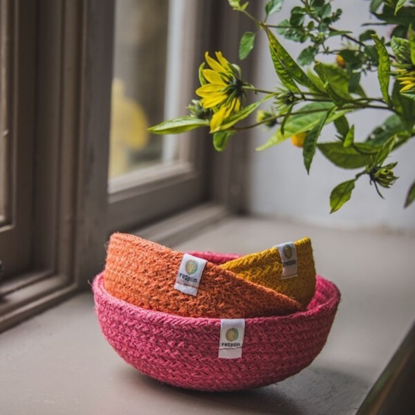 Natural Jute Mini Bowl Set - Fire - Image 3