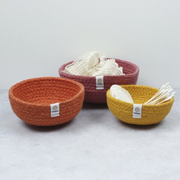 Natural Jute Mini Bowl Set - Fire - Image 2