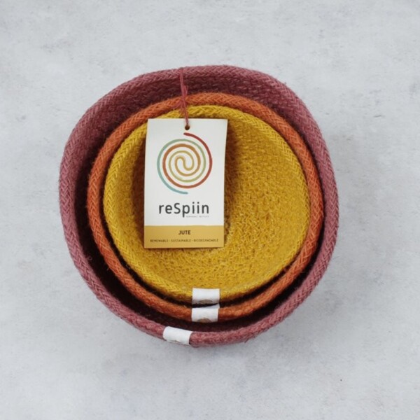 Natural Jute Mini Bowl Set - Fire - Image 4