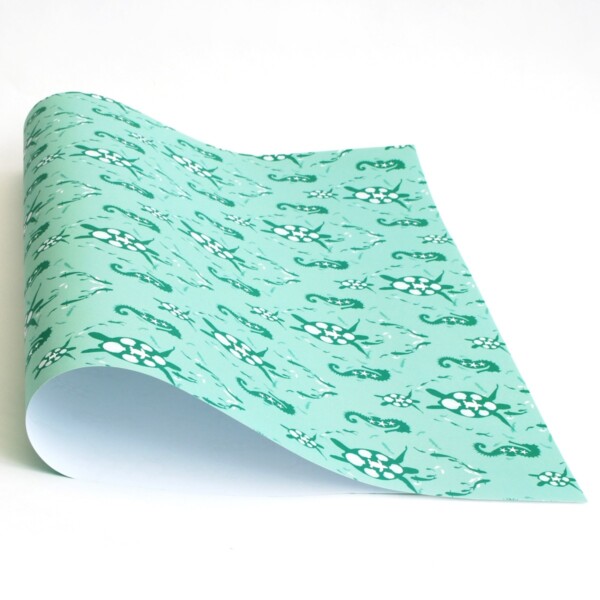 Recycled Wrapping Paper - Turtle Ocean - Image 2