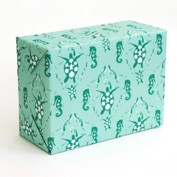 Recycled Wrapping Paper - Turtle Ocean