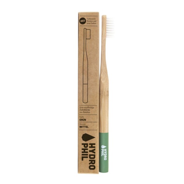 Bamboo Toothbrush With Medium Bristles - Green