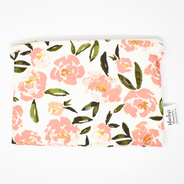 Cosmetic Bag - Peach Roses