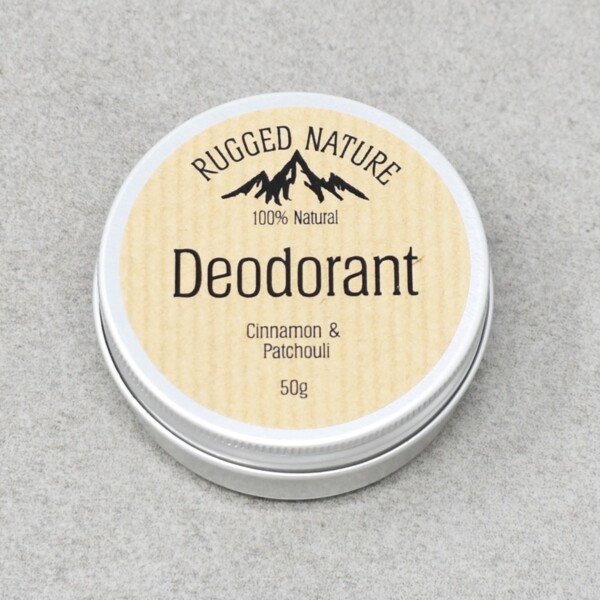 Natural Deodorant Tin - Cinnamon & Patchouli 50g