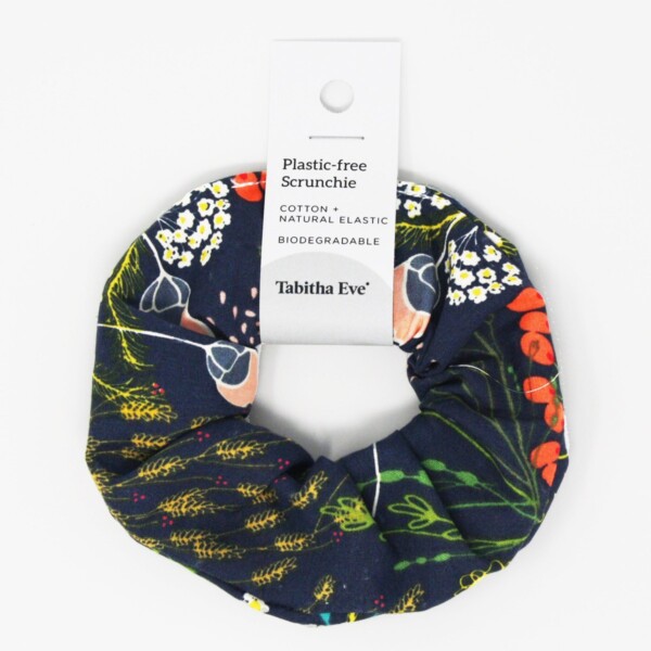 Plastic Free Scrunchie - Dark Prints
